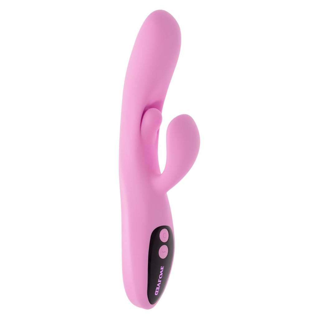 Evolved - Push The Button Vibrator mit G-Punkt-Stimulator - Rosa