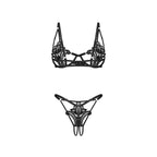 Obsessive - Luise Sublim 2-teiliges Set - Schwarz