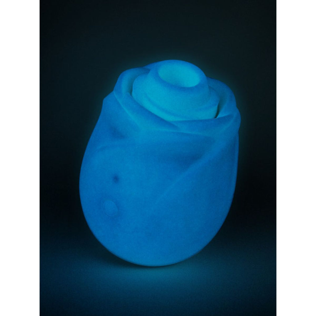 ROMP - Rose Glow Luftdruckvibrator - Glow-in-the-Dark Blau