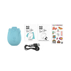 ROMP - Rose Glow Luftdruckvibrator - Glow-in-the-Dark Blau