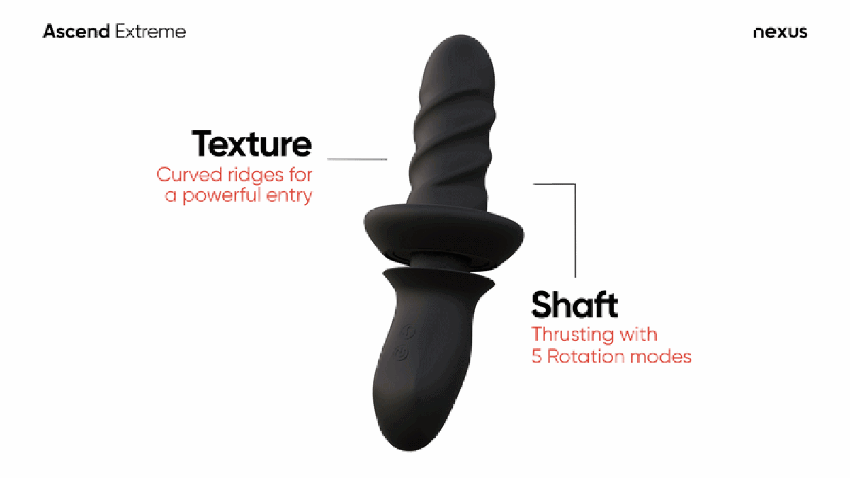 Nexus - Ascend Extreme Thrusting und Rotating Massager - Silikon