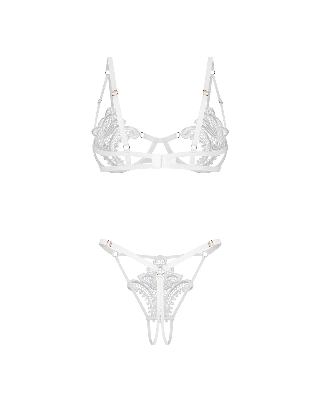 Obsessive - Luise Sublim 2-teiliges Set - Schwarz