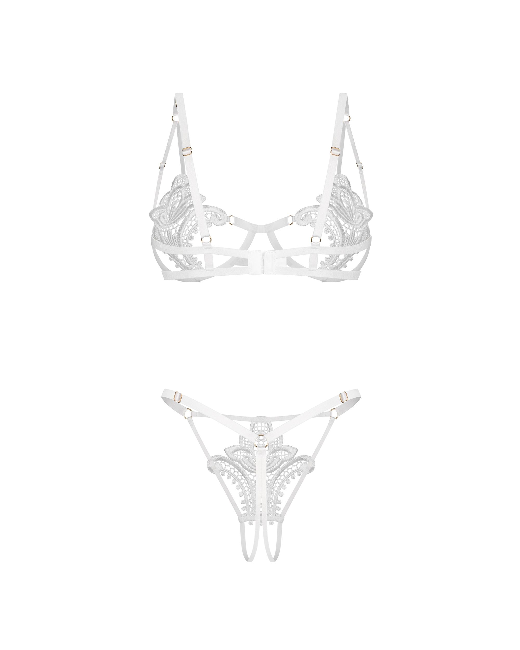 Obsessive - Luise Sublim 2-teiliges Set - Schwarz