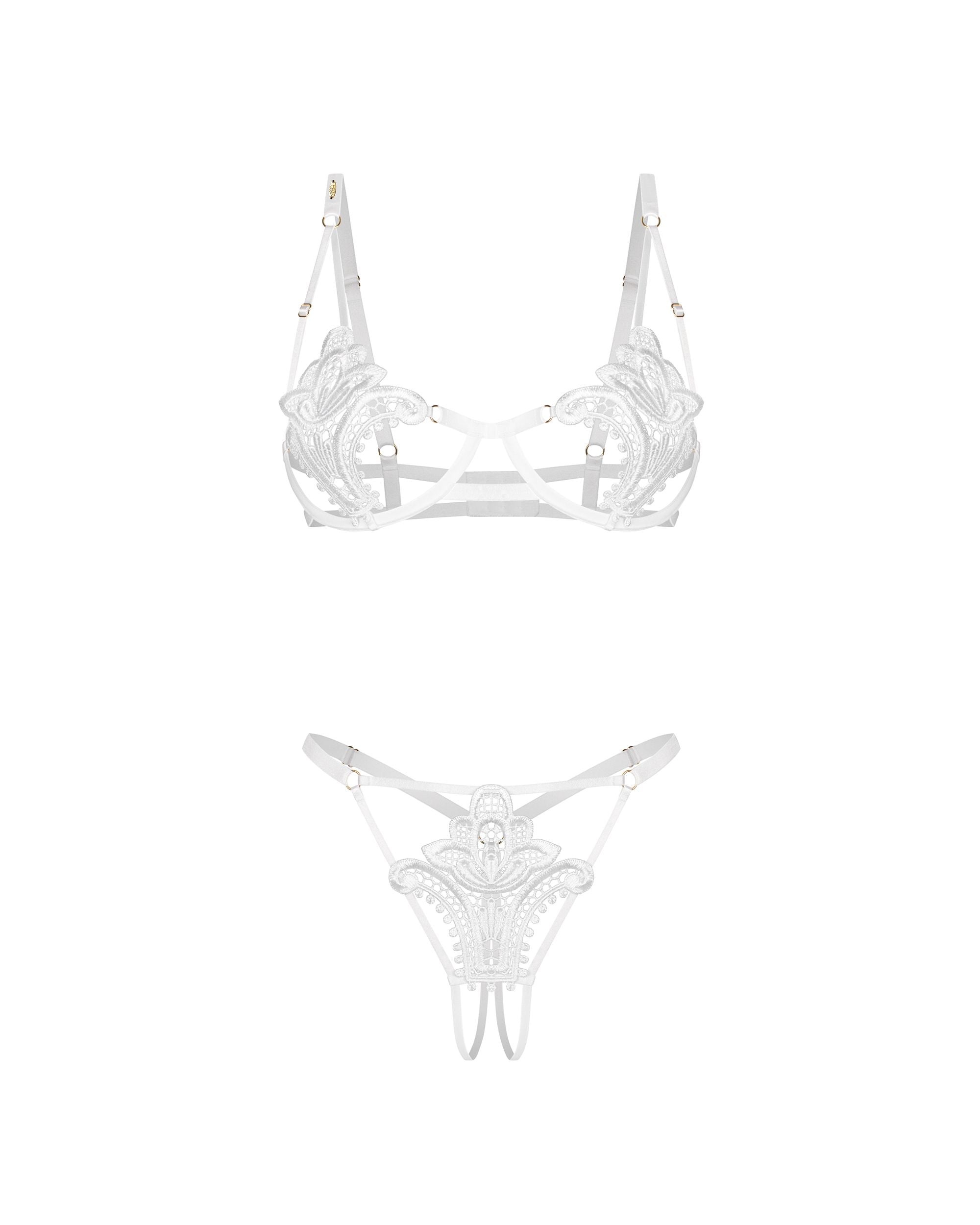 Obsessive - Luise Sublim 2-teiliges Set - Schwarz
