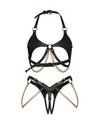 Obsessive - Anyya 2-teiliges Ouvert Set - Schwarz