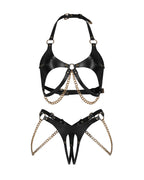 Obsessive - Anyya 2-teiliges Ouvert Set - Schwarz