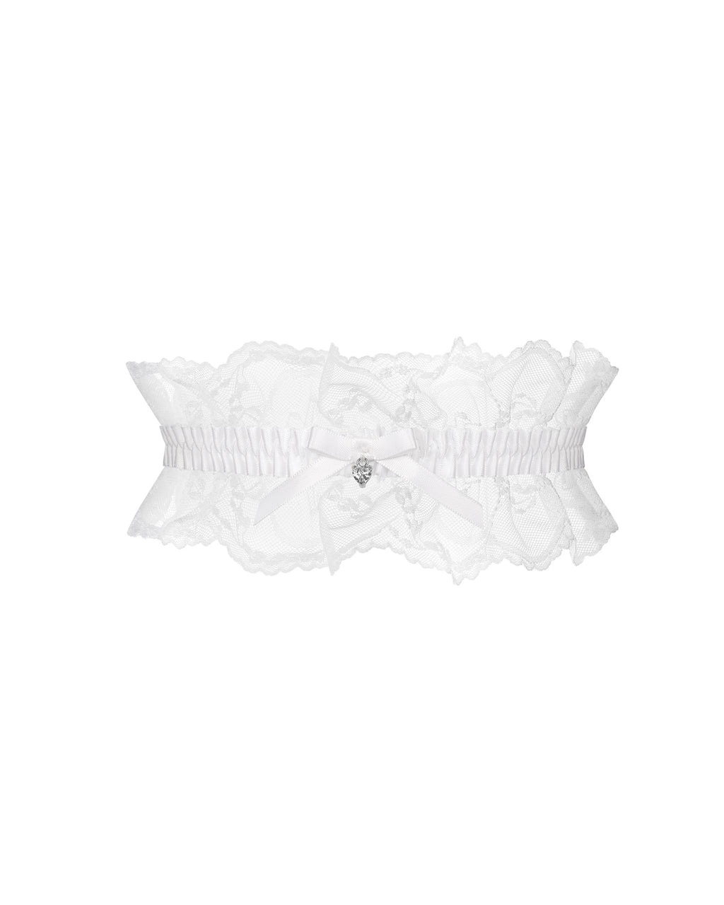 Obsessive - Weddya Strumpfband - Weiß