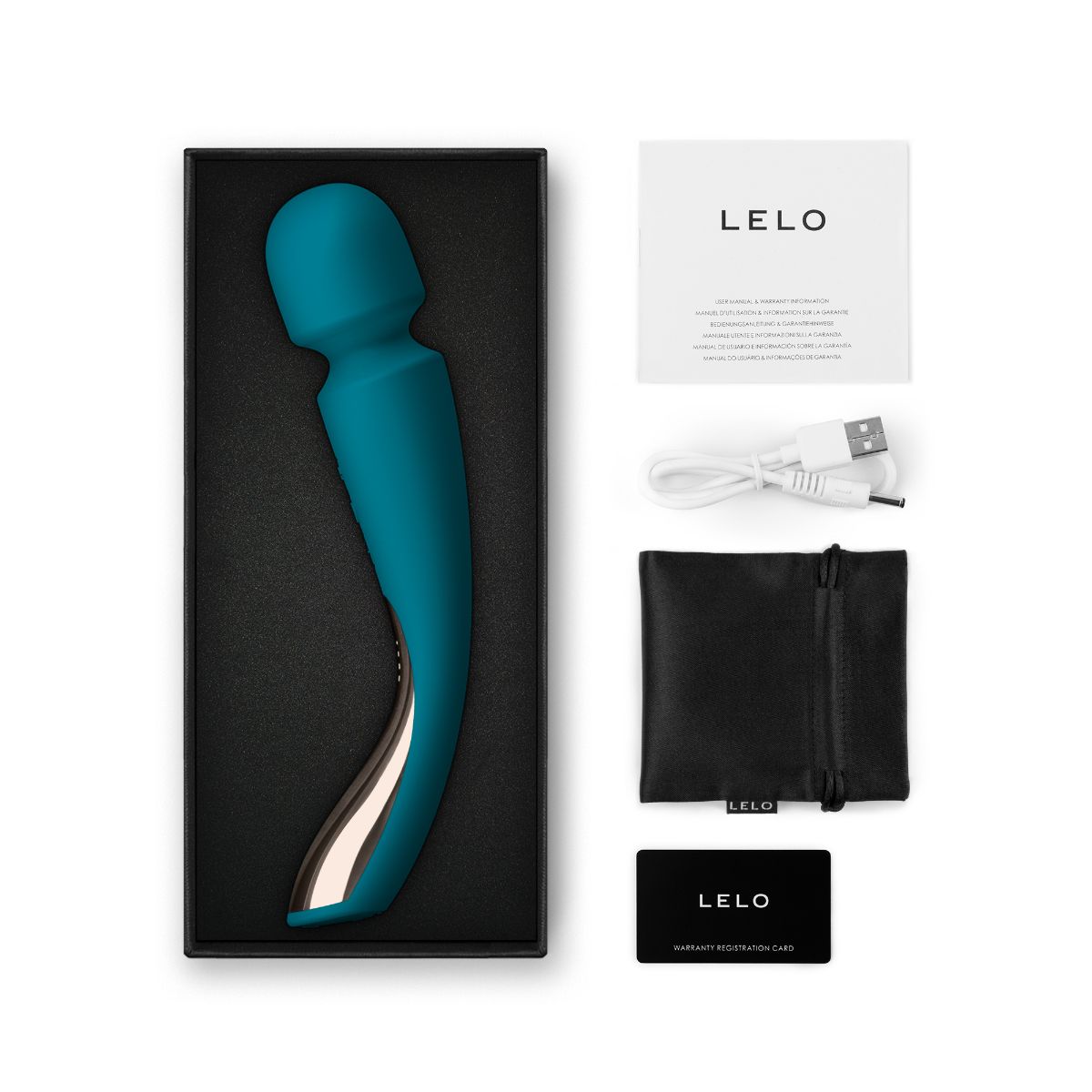 LELO - Smart Wand 2 Medium Wand Massager - Ocean Blue