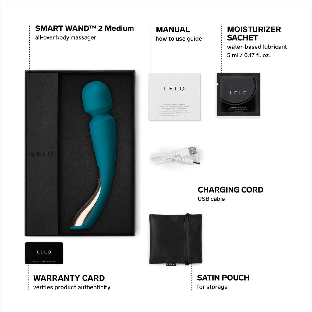LELO - Smart Wand 2 Medium Wand Massager - Ocean Blue