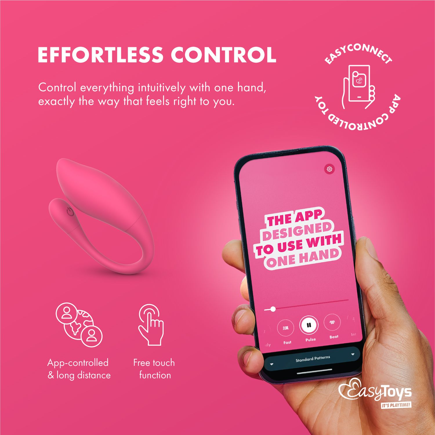 EasyConnect - Vibrations-Ei Aria - App-gesteuert mit Long Range Play