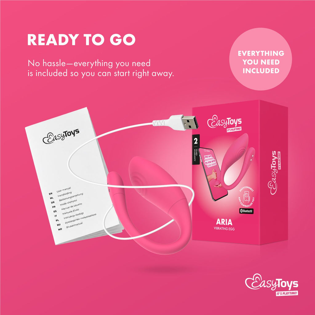 EasyConnect - Vibrations-Ei Aria - App-gesteuert mit Long Range Play