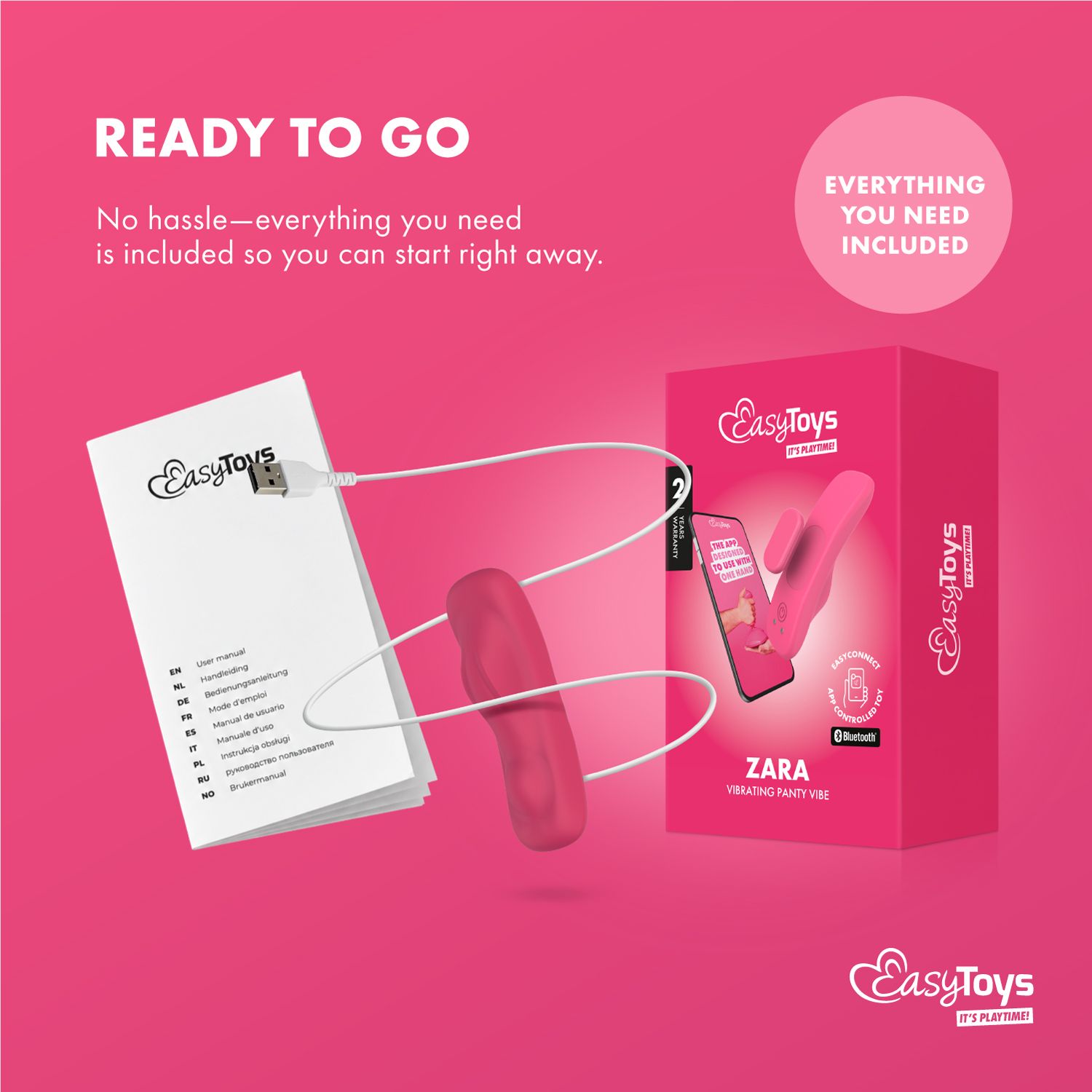EasyConnect - Panty-Vibrator Zara, app-gesteuert