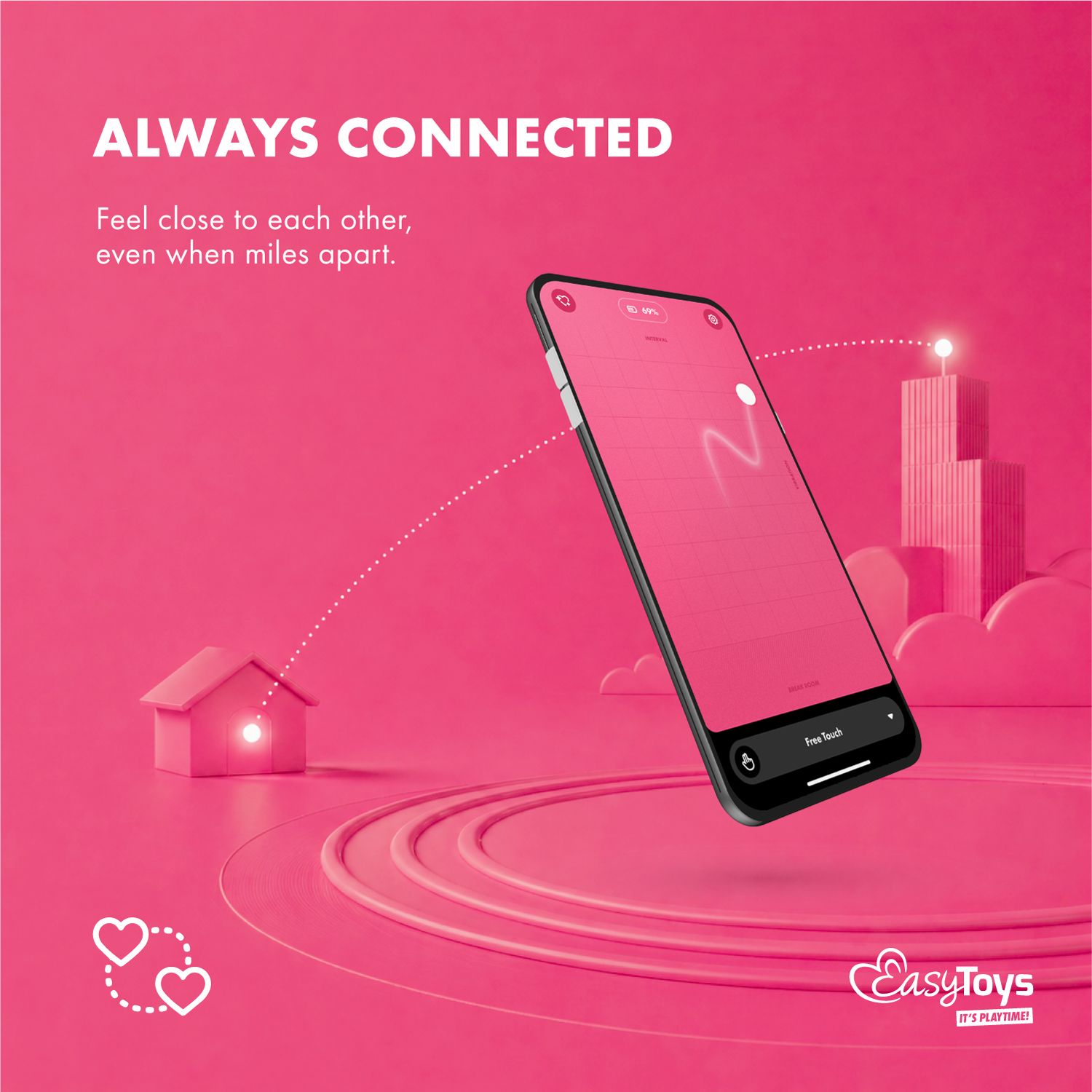 EasyConnect - Tragbarer Vibrator Ivy - Per App steuerbar mit Long Range Play