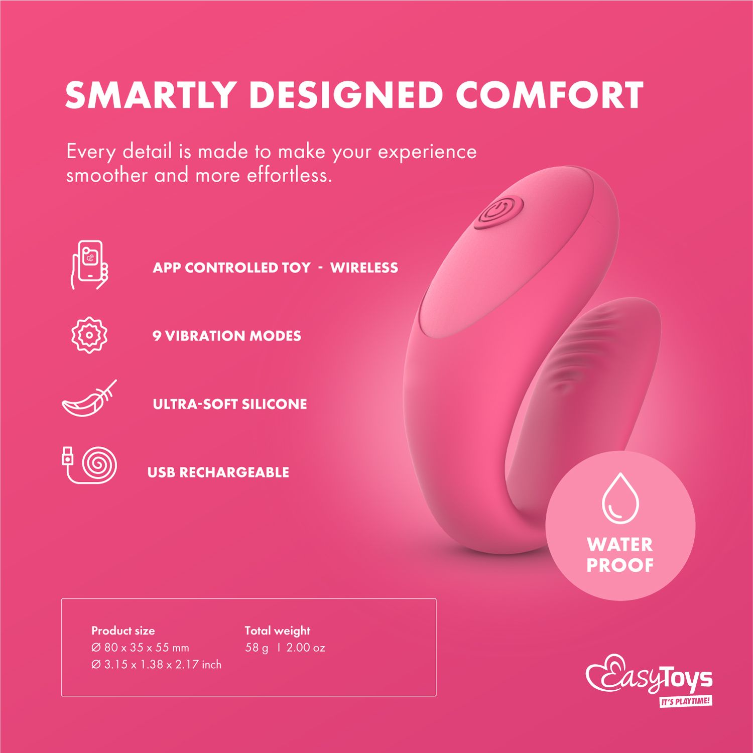 EasyConnect - Paar-Vibrator Orio - App-gesteuerter Duo-Vibrator für Paare
