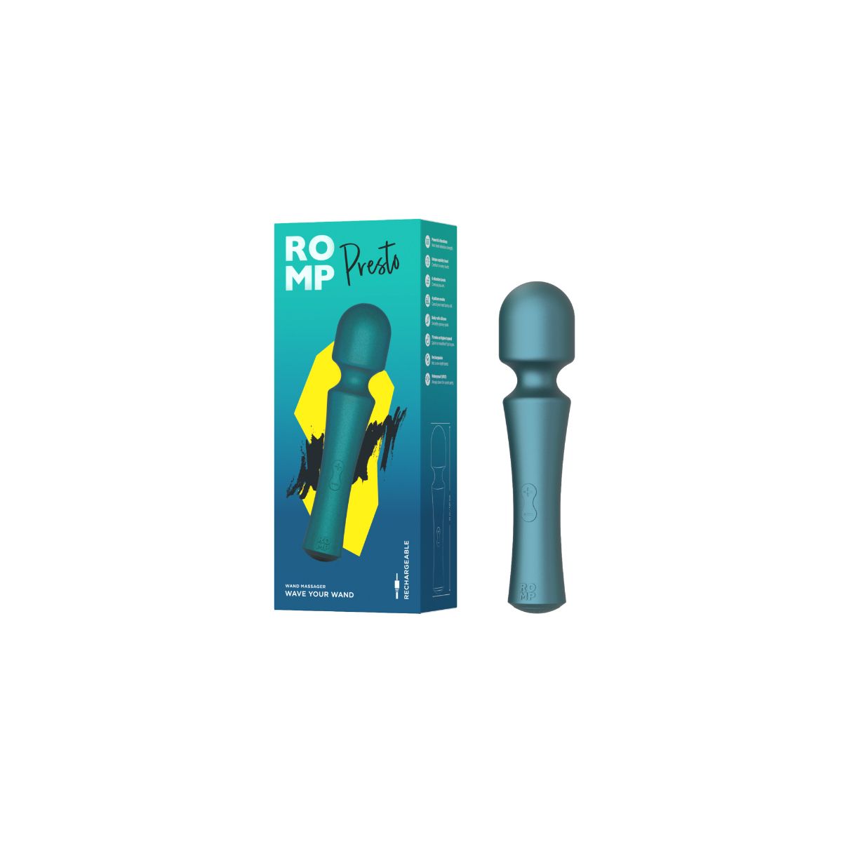 ROMP - Presto Mini Wand Vibrator - Grün